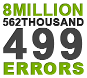 8 million errors reported