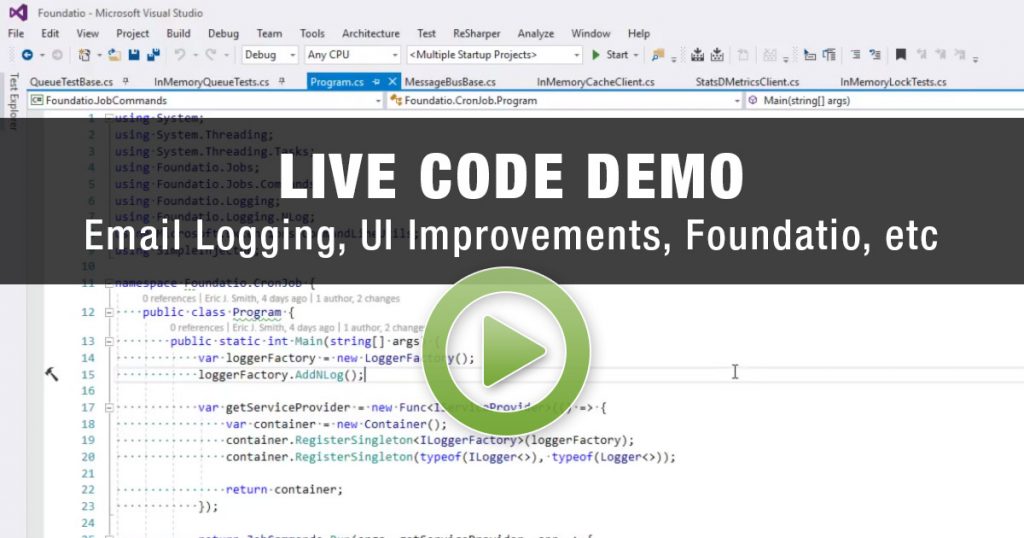 Exceptionless live code demo 2/20/17