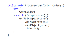 Exceptionless submission code sample